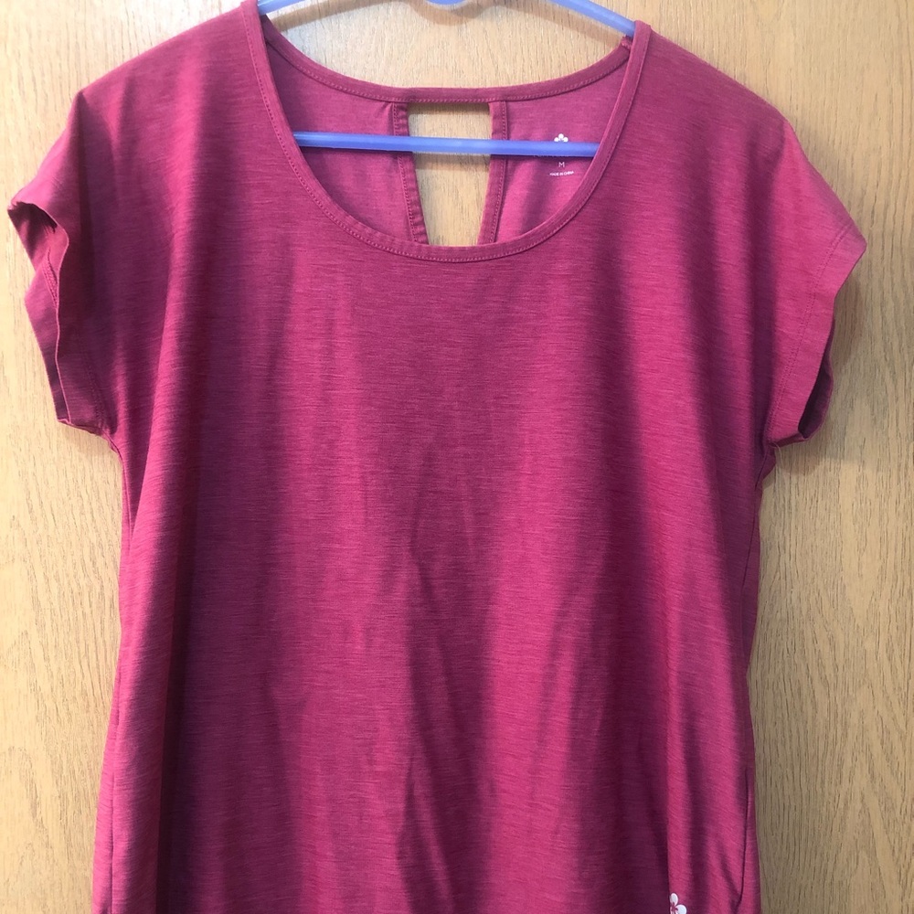 Pink workout shirt